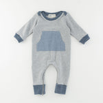 Load image into Gallery viewer, Bamboo Zipper Romper in Heather Gray
